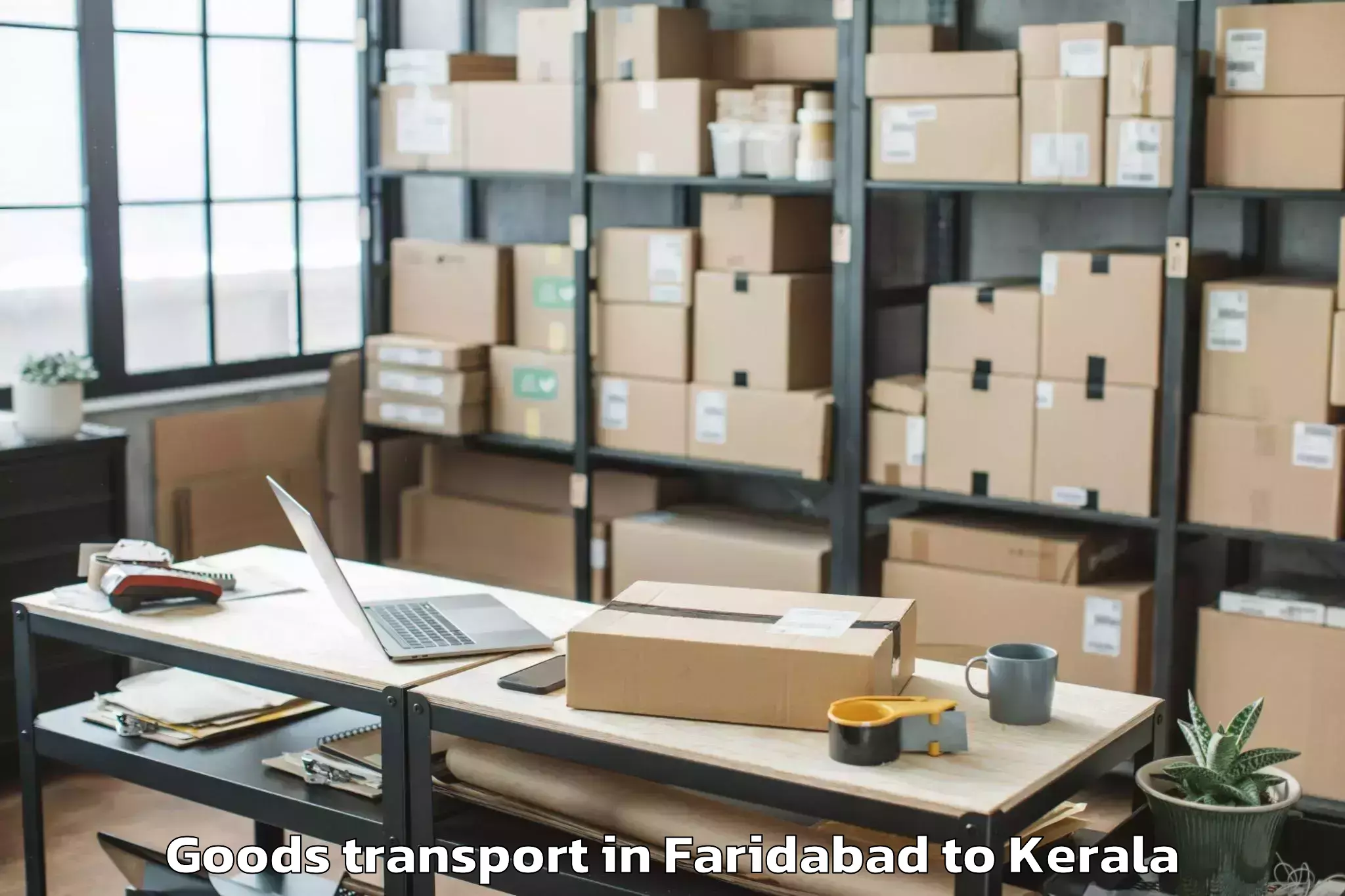 Efficient Faridabad to Guruvayoor Goods Transport